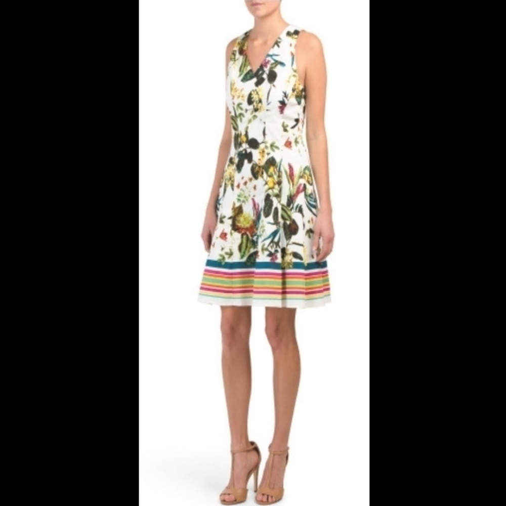 MAGGY London floral cotton A-line dress